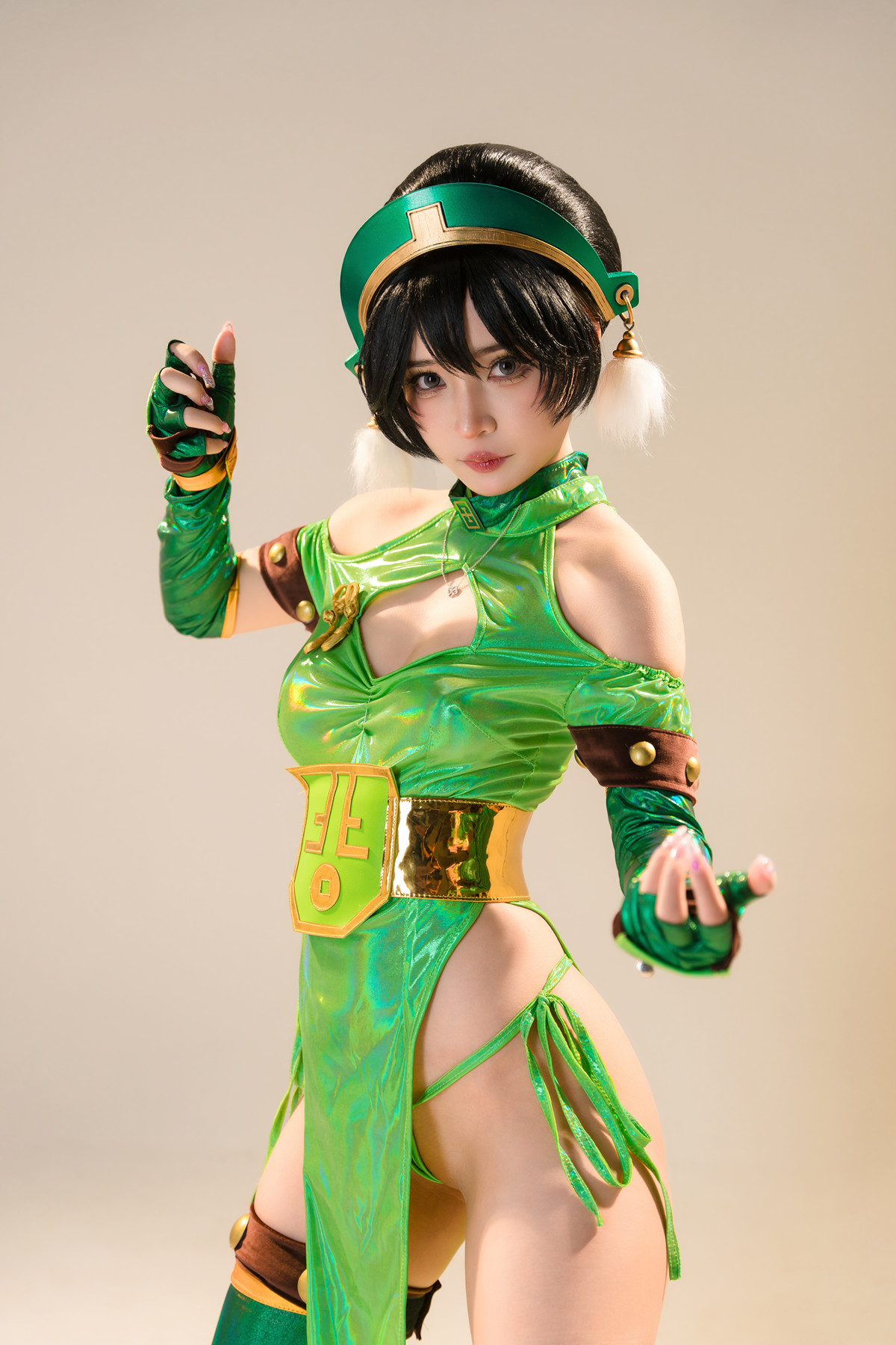 Горячий и роскошный Косплей Umeko.J Toph Beifong Set.02 Leak