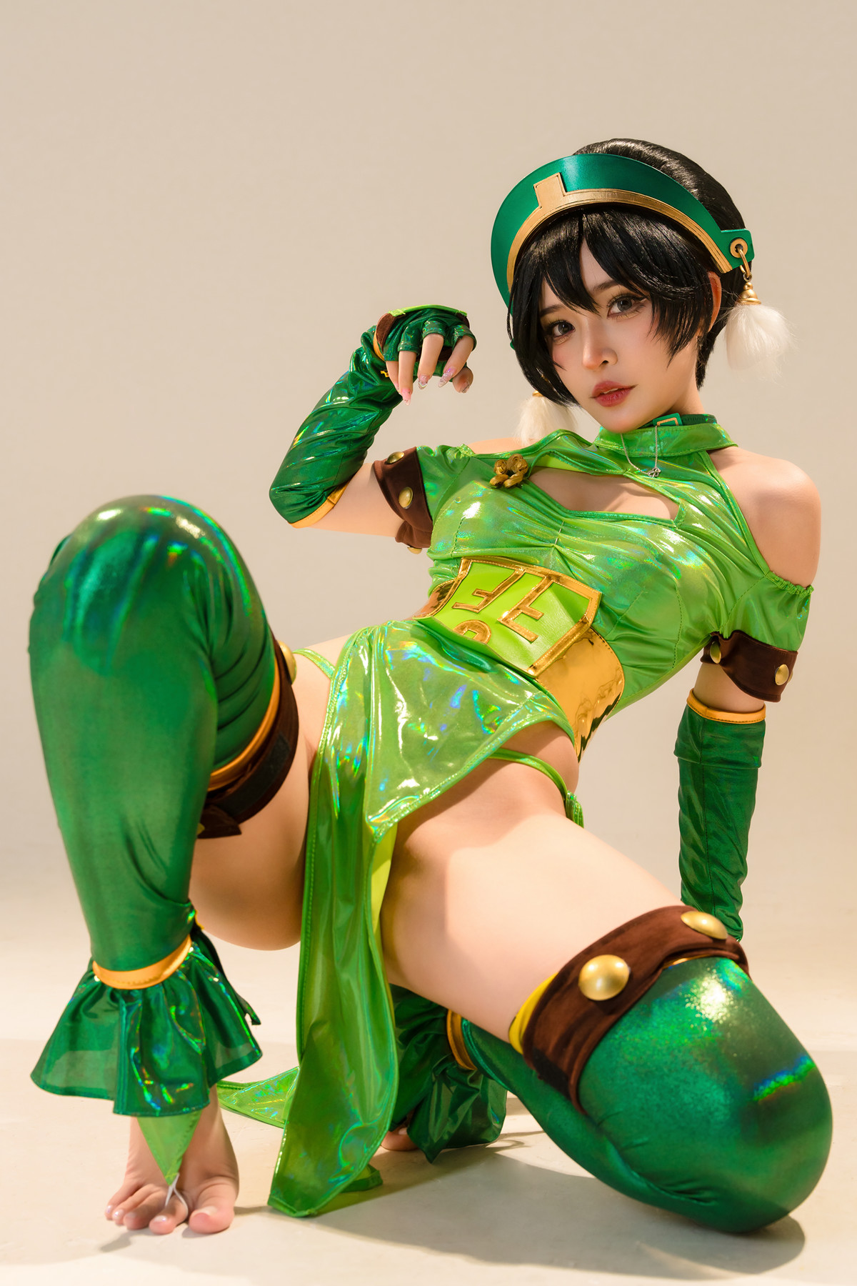 Распущенный и шлюшный Косплей Umeko.J Toph Beifong Set.02 nude asian