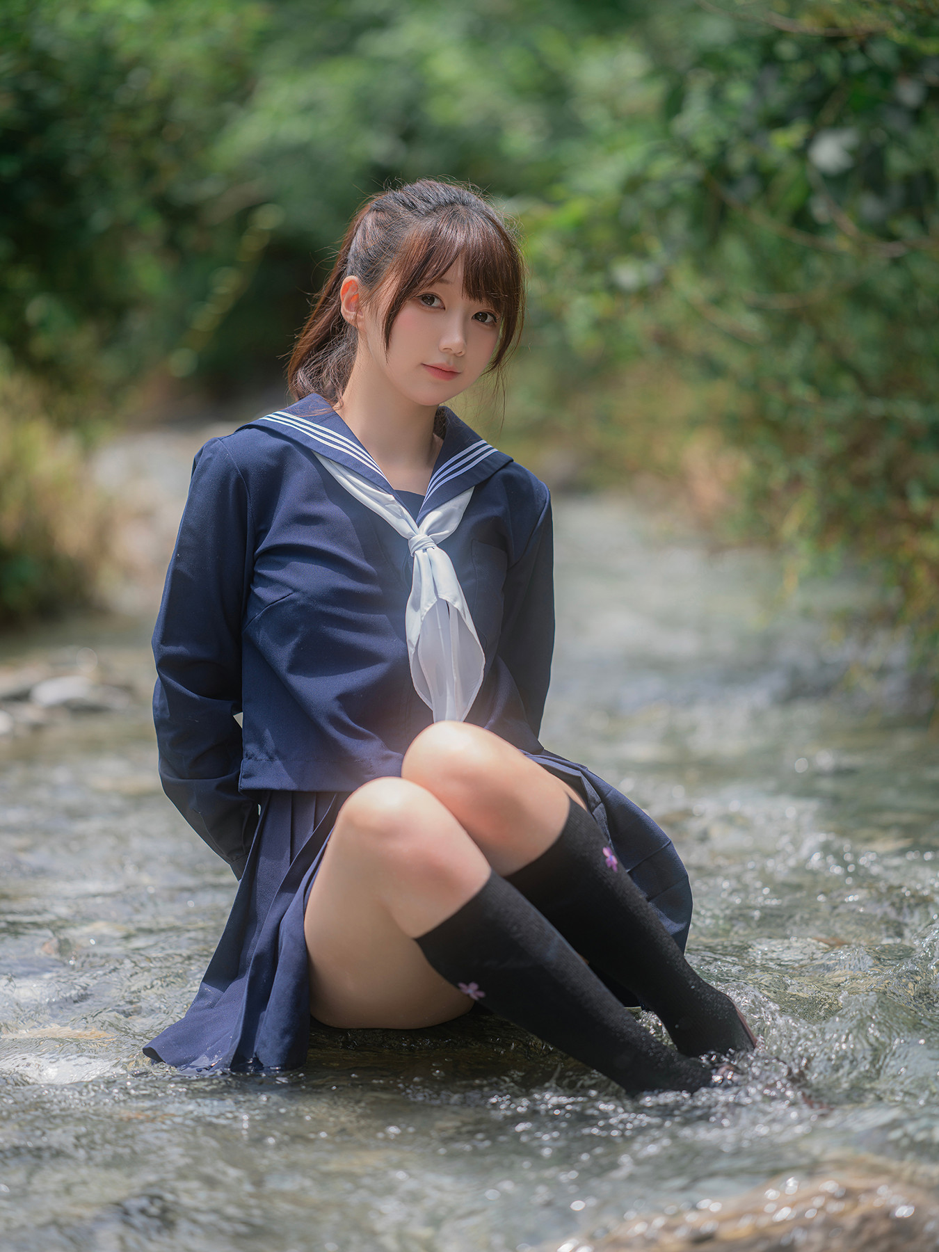 Cosplay Nagisa魔物喵 – 川で水遊び Set.01