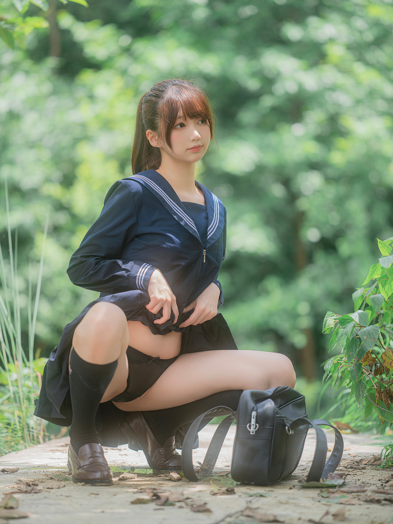 Cosplay Nagisa魔物喵 – 川で水遊び Set.01